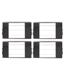 Hochwertige Aufbewahrungstasche für Kleidung - 4 Stück - Schwarz - Organizer für Bettdecke