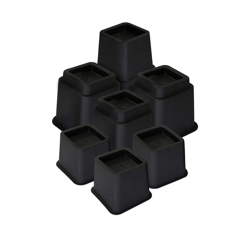 Meubelverhoger Set - Verstelbare Poten - 8 stuks - Zwart