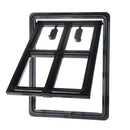 Hundeklappe - Abschließbar - 4 Positionen - 35x28 cm - Schwarz