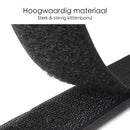 Klettverschluss selbstklebend – 25 Meter – Schwarz – Klettverschlussrolle