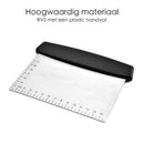 Teigschaber - Edelstahl - Schwarz/Silber