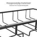 Hängeregal Weingläser - Schwarz - 12 Gläser - Weinglashalter - Glasregal
