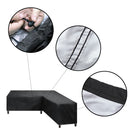 Schutzhülle für Gartengarnitur - Loungegarnitur - 215x87x80cm - Schwarz - Der ideale Schutz für Ihre Gartenmöbel