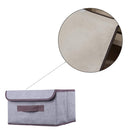Aufbewahrungsboxen Set – 2 Stück – Grau – Aufbewahrungskörbe mit Deckel – Textil – Aufbewahrungsbox – Organizer