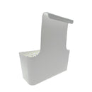 Keukendeur organizer - Wit - 24,4 x 23,5 x 10,2 cm - Keukenkast organiser - Deurmand - Gootsteenkast organizer - Hangende Organizer