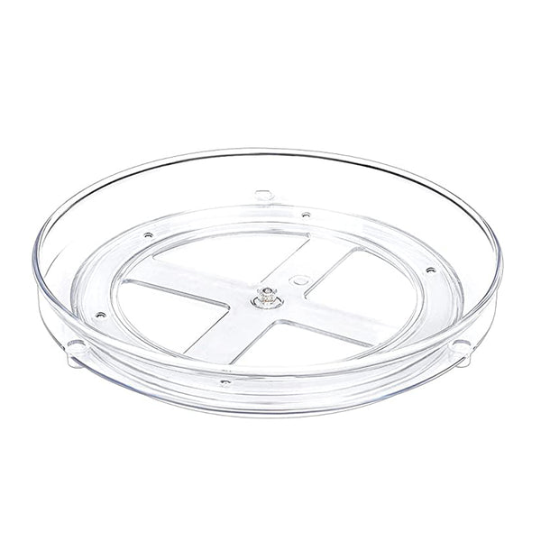 Gewürzregal drehbar - transparent - Durchmesser 23,5 cm - multifunktionaler Drehteller