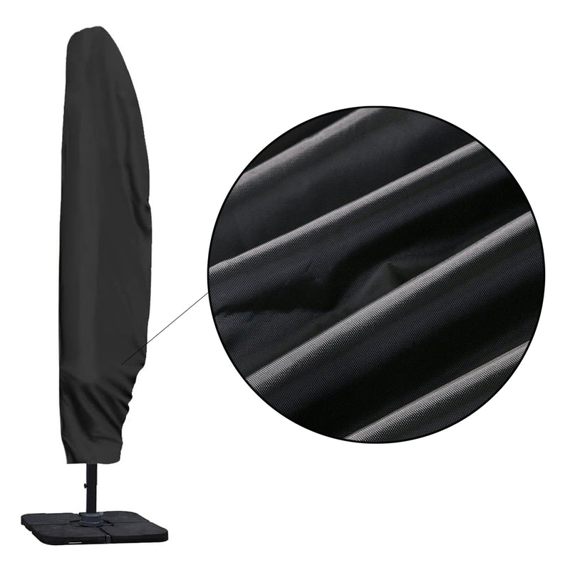 Sonnenschirmhülle - Schwarz - 265 cm - Wasserfeste Hülle für Schwimmsonnenschirm