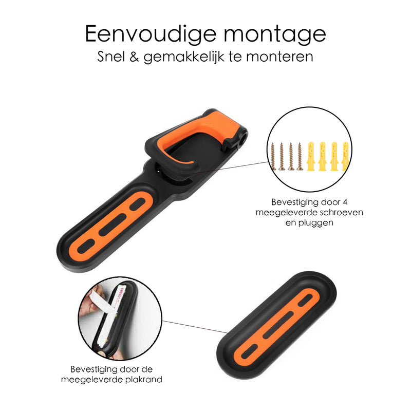 Fahrradhalterung - Schwarz / Orange - Wandhalterung Fahrrad - Wandhalterung Wandhalterung Wandhalterung