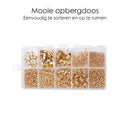 Sieraden Maken Starter Set - DIY Zelf Sieraden Maken Starter Set - Oorbellen - Ketting Hanger - Bedel Armbanden - Resin - Juwelen Start Pakket - Goud