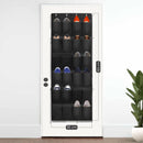 Schuhschrank zum Aufhängen - Schuhbeutel 24 Fächer - Aufbewahrung von Schuhen an der Tür - Schwarz