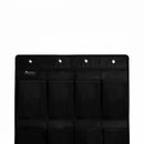 Schuhschrank zum Aufhängen - Schuhbeutel 24 Fächer - Aufbewahrung von Schuhen an der Tür - Schwarz