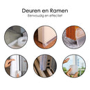 Dichtungsstreifen – 4,5 cm x 5 Meter – transparent – ​​Tür und Fenster – selbstklebend