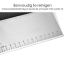 Teigschaber - Edelstahl - Schwarz/Silber
