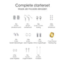 Schmuckherstellung Starter-Set - Silber - DIY Schmuck - 850-tlg