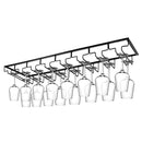 Hängeregal Weingläser - 24 Gläser - Schwarz - Weinglashalter - Glasregal