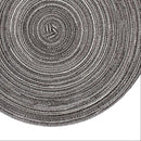 Placemat - 2 stuks - Placemat 38 cm - Grijs