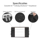 Hochwertige Aufbewahrungstasche für Kleidung - 4 Stück - Schwarz - Organizer für Bettdecke