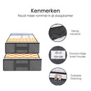Bed Organizer - Ruime Opbergzakken - Grijs - 3 stuks - Onderbed tas