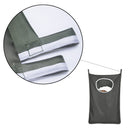 Hängender Wäschekorb - 2 Stück - Schwarz - 120 Liter - Hängender faltbarer Wäschesack