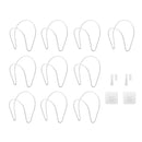 Hutablage - 10 Stück - Weiß - Mützenablage - Aufbewahrung für Mützen und Hüte - Organizer für Mützen