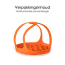 Pfannenhalter – Durchmesser 20 cm – Leicht – Silikon – Orange