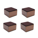 Möbelerhöhungen quadratisch - Betterhöhungen - Tischerhöhungen - Tischerhöhungen - 8 x 8 x 5,1 cm