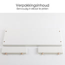 Monitorständer – 50 cm x 20 cm x 8 cm – Weiß