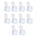 Stuhlhussen - 10 Stück - Weiß - Schützen Sie Ihre Stühle stilvoll