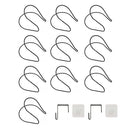 Hutablage - 10 Stück - Schwarz - Mützenablage - Aufbewahrung für Mützen und Hüte - Organizer für Mützen