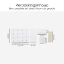 Wandregal - Selbstklebend - Grau - 22 cm x 22 cm