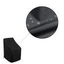 Tuinstoel Beschermhoes - 120 x 65 cm - Zwart - Waterbestendig - Bescherm je tuinstoelen met deze beschermhoes