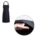 Servierschürze Lang - 8 Stück - Schwarz - Textil - 3 Ablagefächer - Profi-Gastronomieschürze - Hüftschürze - Kochschürze kurz - Küchenschürze - Schürze