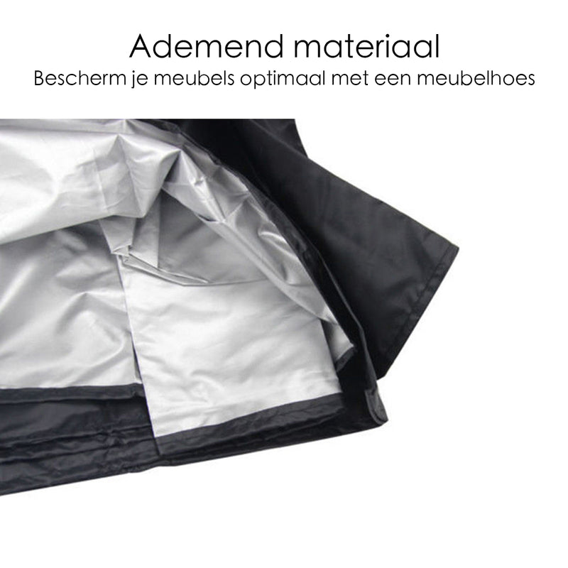 Beschermhoes voor tuinmeubelen - 242 cm x 162 cm x 100 cm - Zwart - Waterdicht - Afdekhoes