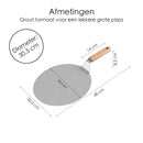 Pizzaschep - Houten Handvat - 30cm Pizzaschep - Pizzaspatel