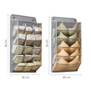 BH- und Unterwäsche-Organizer – 20 Aufbewahrungsfächer – BH-Trennwand für Schrank – Hängende Unterwäsche-Trennwand – grau