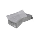 Bed Organizer mit gehärtetem Boden - 2 Stück - Geräumige Aufbewahrungstaschen für Kleidung und Bettdecken - Grau - Aufbewahrungstaschen für unter Ihrem Bett