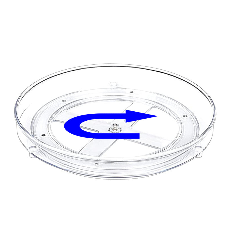 Gewürzregal drehbar - transparent - Durchmesser 23,5 cm - multifunktionaler Drehteller