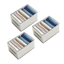 Kleiderorganisator - 3 Teile - Weiß - Aufbewahrung für Hosen, T-Shirts, Hemden und Tops