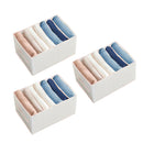 Kleding organizer - 3 stuks - Wit - Opberger voor Broeken, T-shirts, Overhemden en Topjes