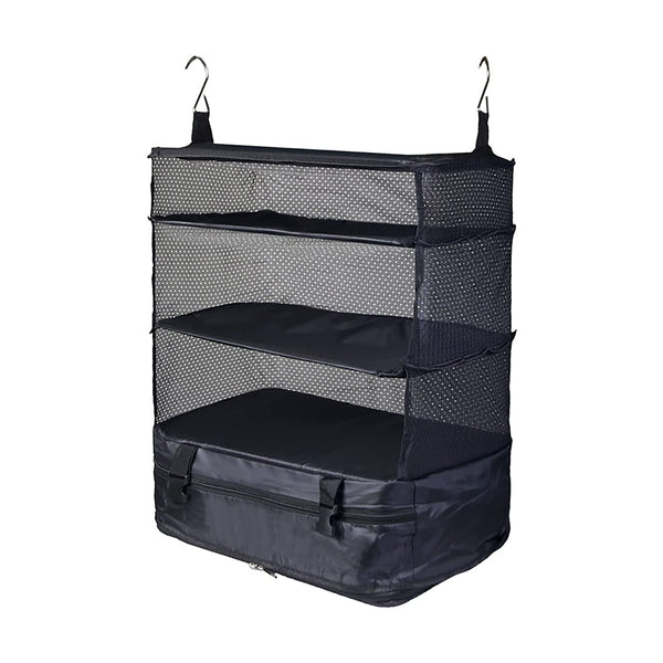 Opvouwbare Reistas voor Kleding - Zwart - Koffer Organizer - Unieke Oplossing om je Koffer in te pakken