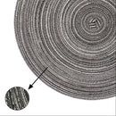 Placemat - 2 stuks - Placemat 38 cm - Grijs