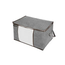 Hochwertige Aufbewahrungstasche für Kleidung - 4 Stück - Grau - Organizer für Bettdecke