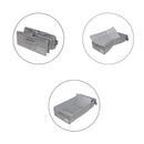 Bed Organizer mit gehärtetem Boden - 2 Stück - Geräumige Aufbewahrungstaschen für Kleidung und Bettdecken - Grau - Aufbewahrungstaschen für unter Ihrem Bett