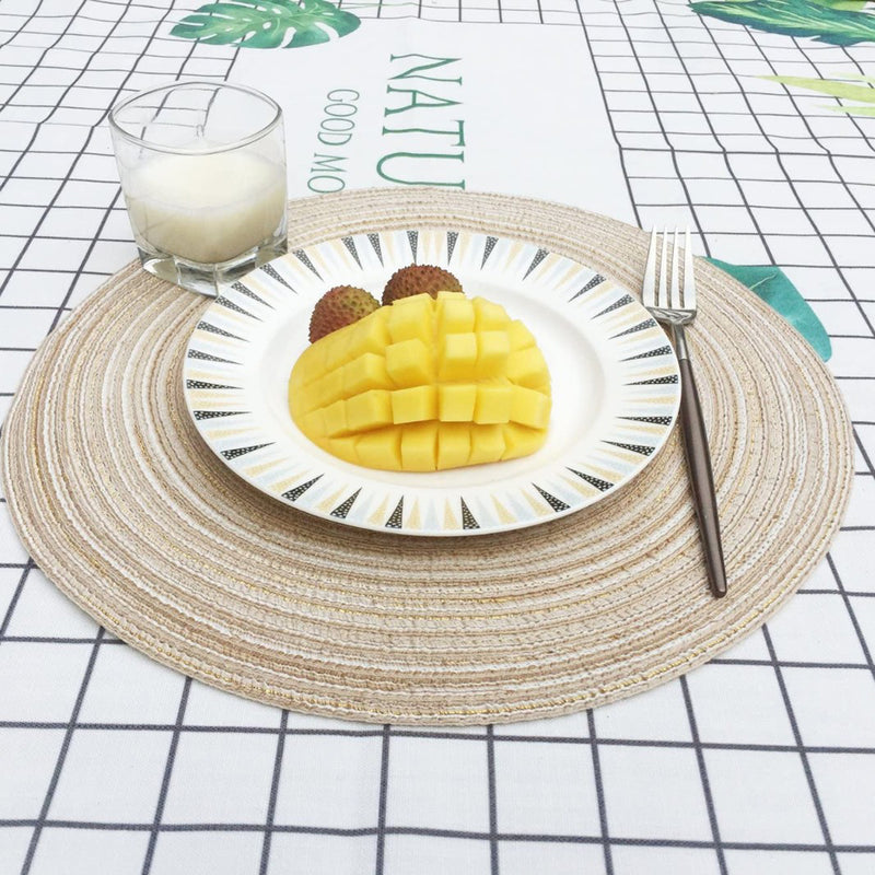 Placemat - 2 stuks - Placemat 30 cm - Bruin