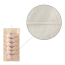 BH-Organizer – 12 Aufbewahrungsfächer – BH-Teiler für Schrank – Unterwäsche-Teiler zum Aufhängen – Beige