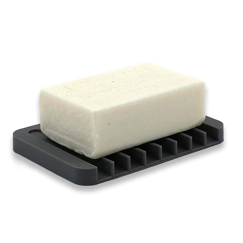 Seifenschale - 2 Stück - Schwarz - Seifenhalter - Silikon - Multifunktional in Bad, Küche, Dusche oder Toilette